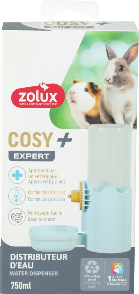 ZOLUX COSY Wasserspender für Nagetiere 750 ml, blau – Bild 4