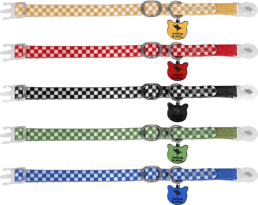ZOLUX STREET Katzenhalsband mit Anhänger, 20–30 cm, khaki – Bild 3