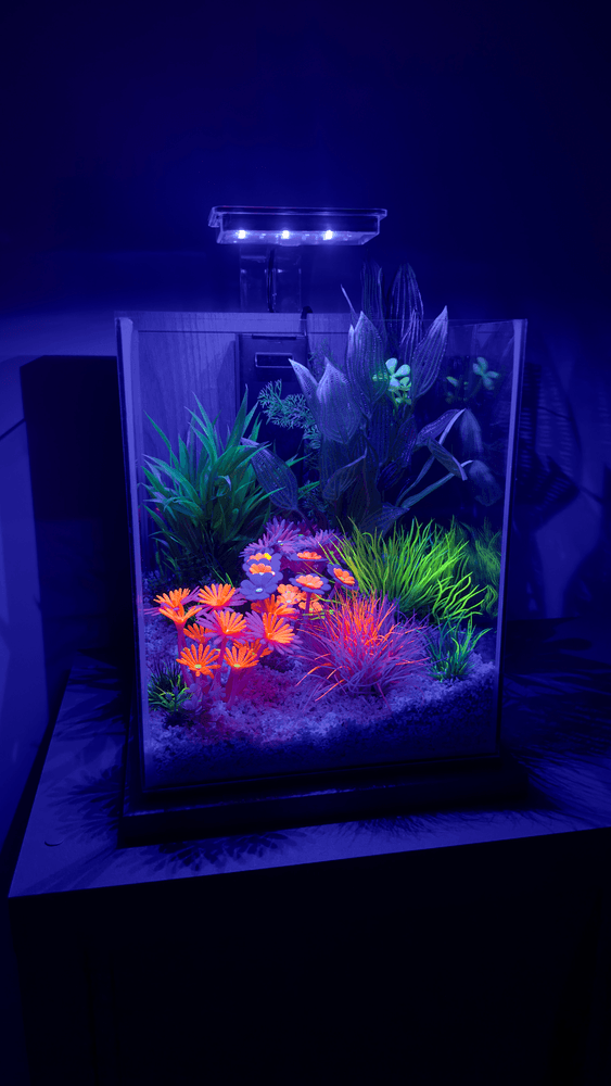 ZOLUX Aquariendekoration FLOWERS 4 grün-gelb fluoreszierend – Bild 3