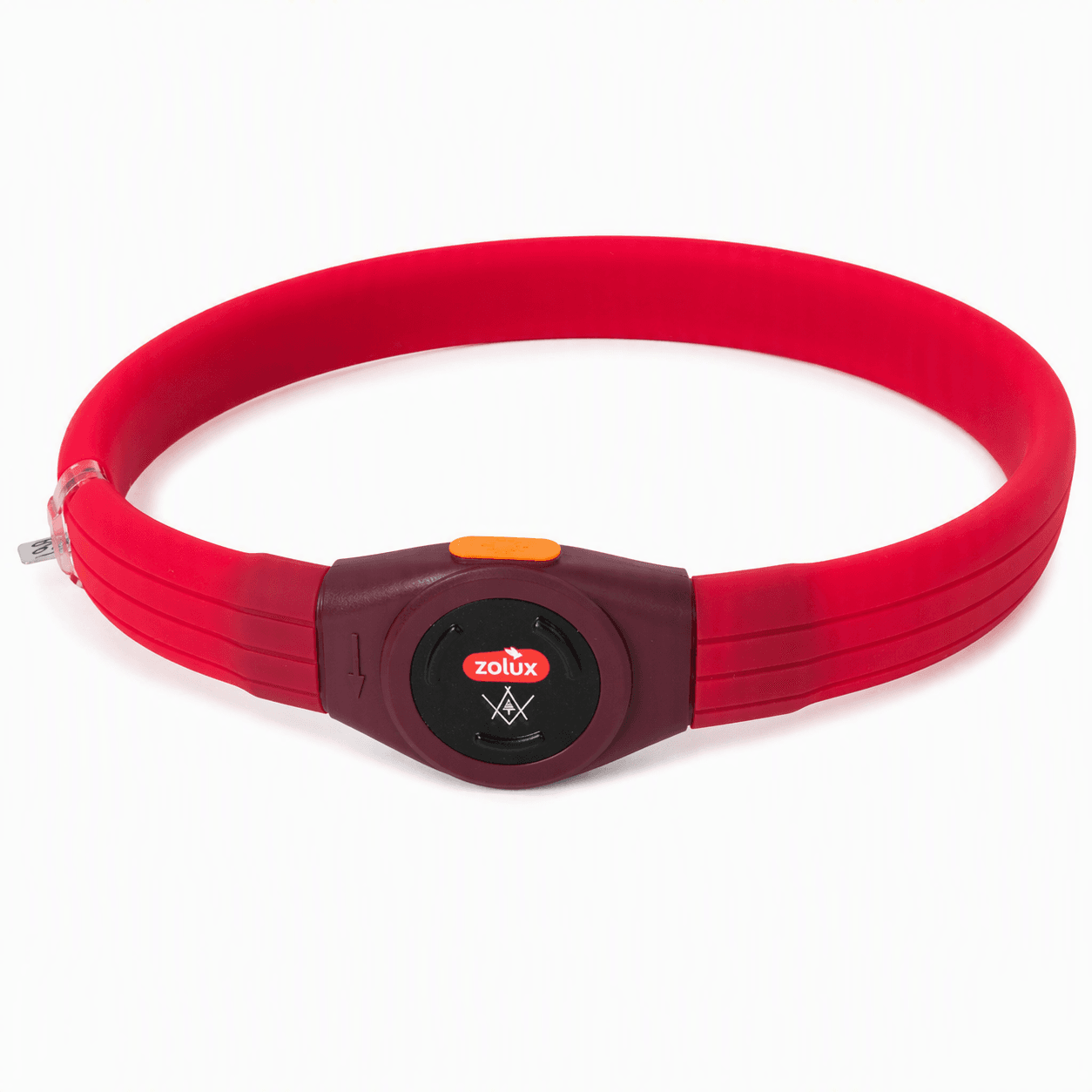 ZOLUX LED-Hundehalsband – Leuchtend, Silikon – Für langes Fell – BIVOUAK, Rot – Bild 11