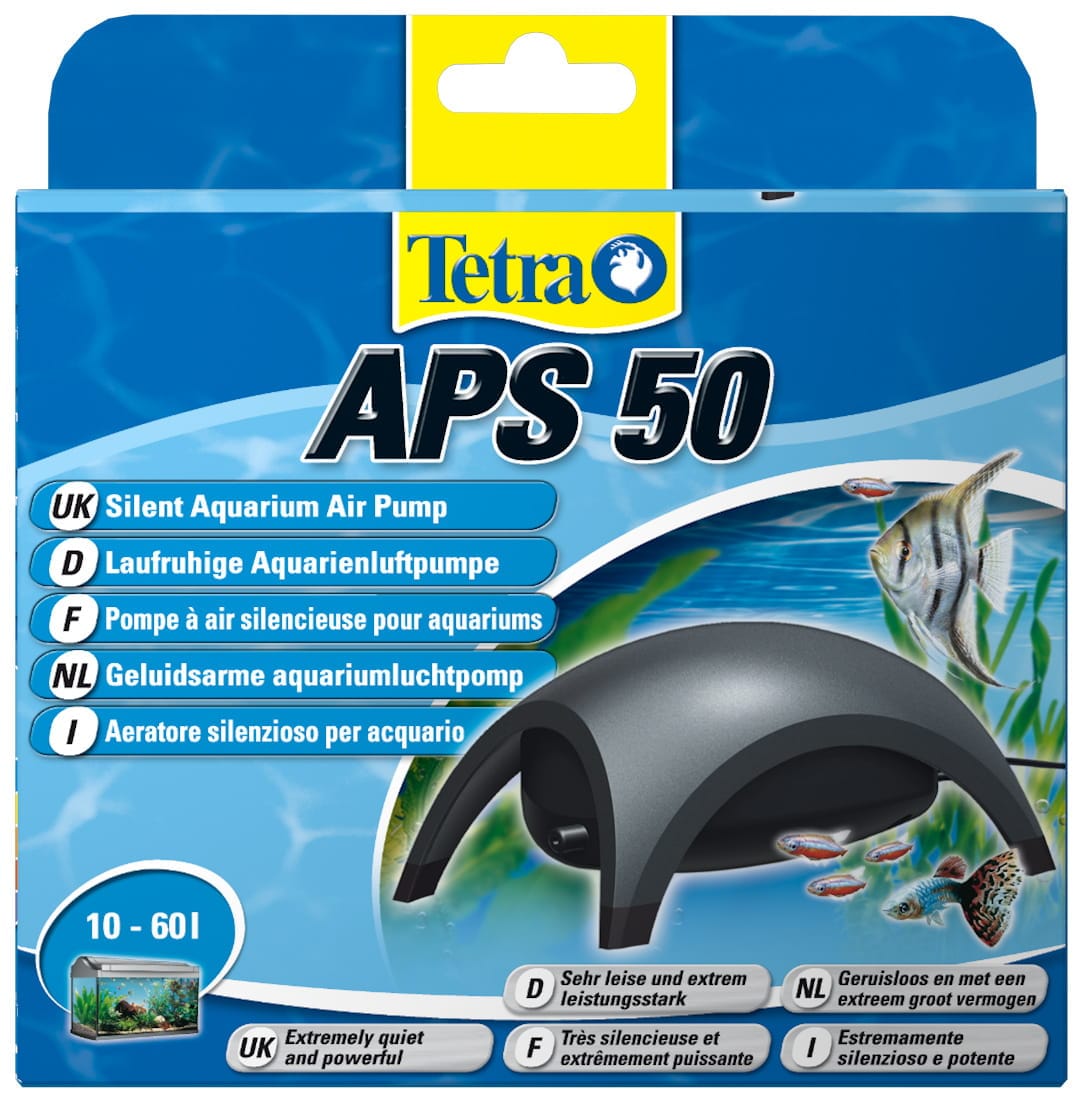 TETRA Aquarium  Air Pumps APS 50, schwarz, für Aquarien von 10–60 l, mit einem Ausgang – Bild 1