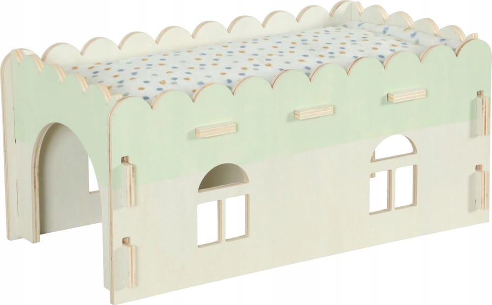 ZOLUX COSY XL Holzhaus für Kaninchen, Meerschweinchen und Rennmäuse 25 × 45 × 20 cm – Bild 5