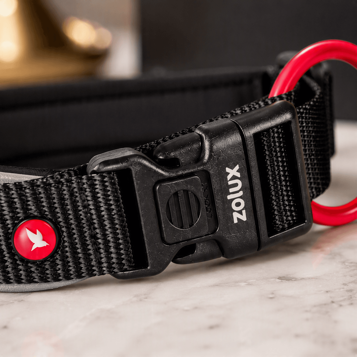 ZOLUX Premium-Nylon-Hundehalsband, Größe XXS, 25–30 cm, 15 mm, schwarz – Bild 5