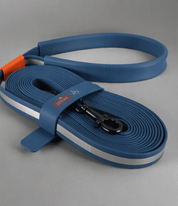 ZOLUX Flache Silikon- Hundeleine für BIVOUAK blau 15m – Bild 10