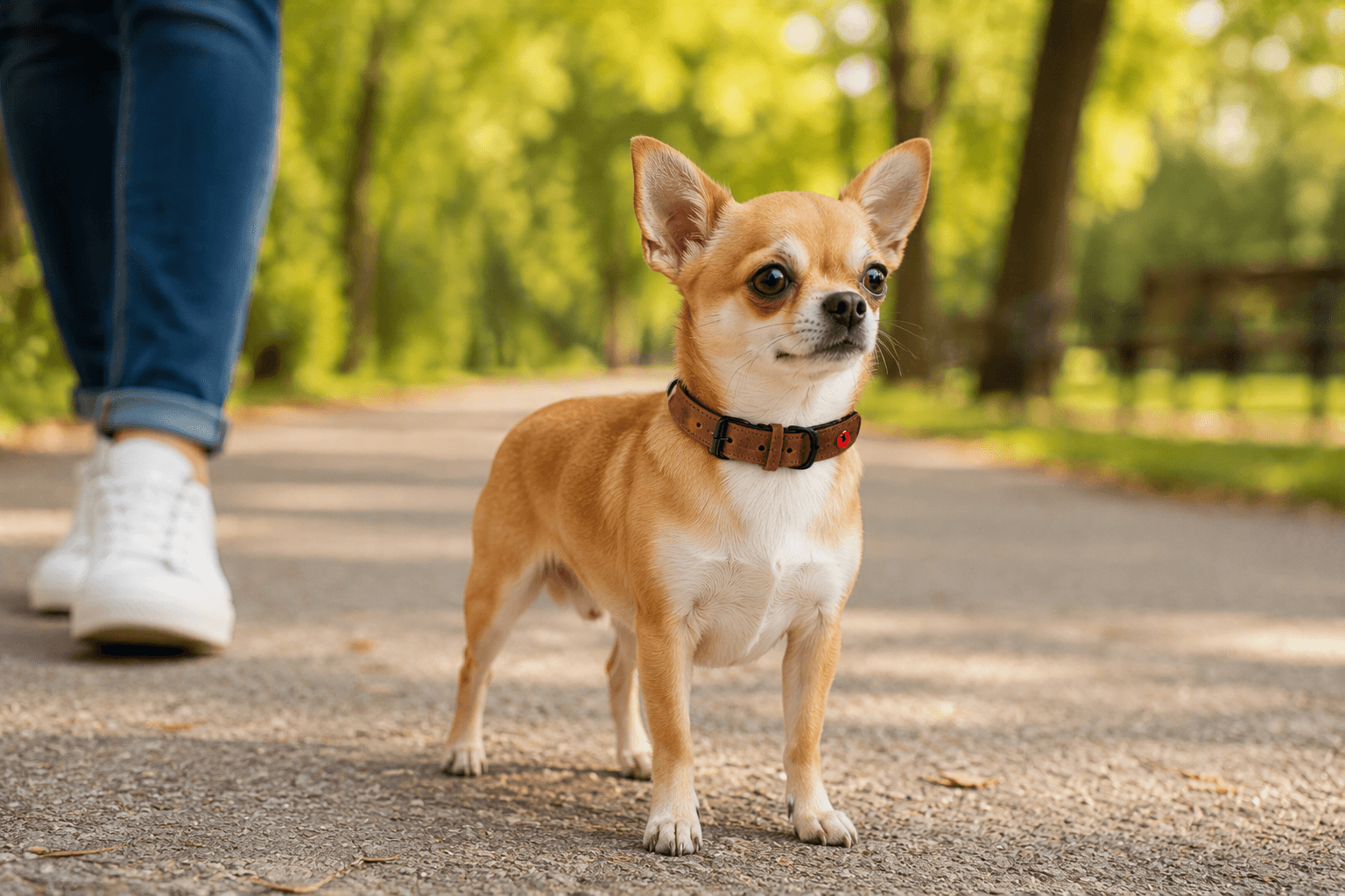 ZOLUX Komfort-Lederhalsband für Hunde, 23–30 cm, 14 mm, braun – Bild 16