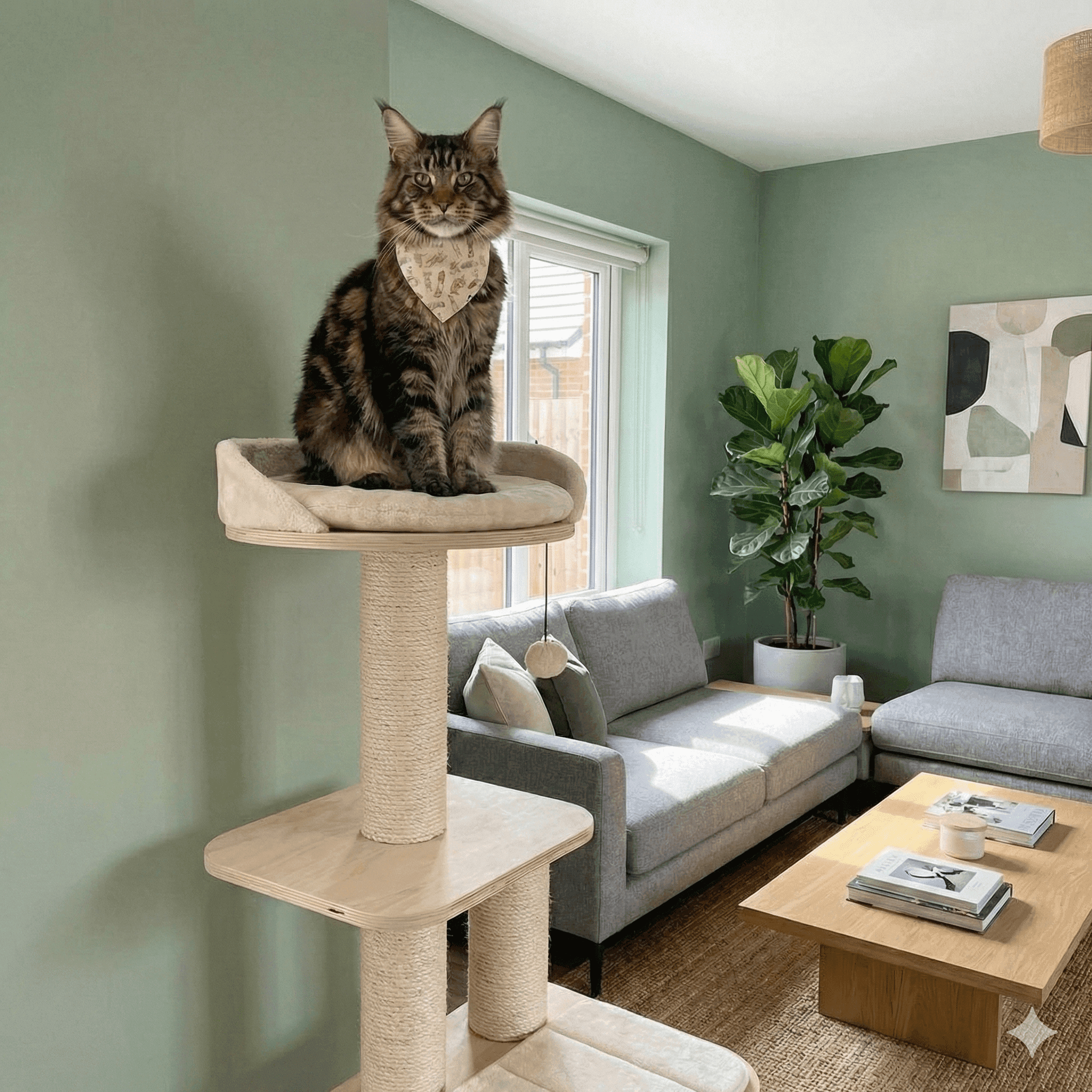ZOLUX CHATOUILLE Katzenhalsband mit Bandana, Katzen- und Mäusemotiv – Bild 4