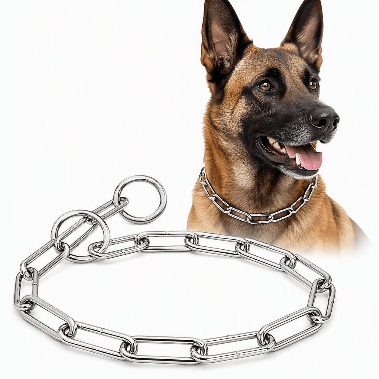 ZOLUX Metall-Würgehalsband für Hunde, 64cm – Bild 1