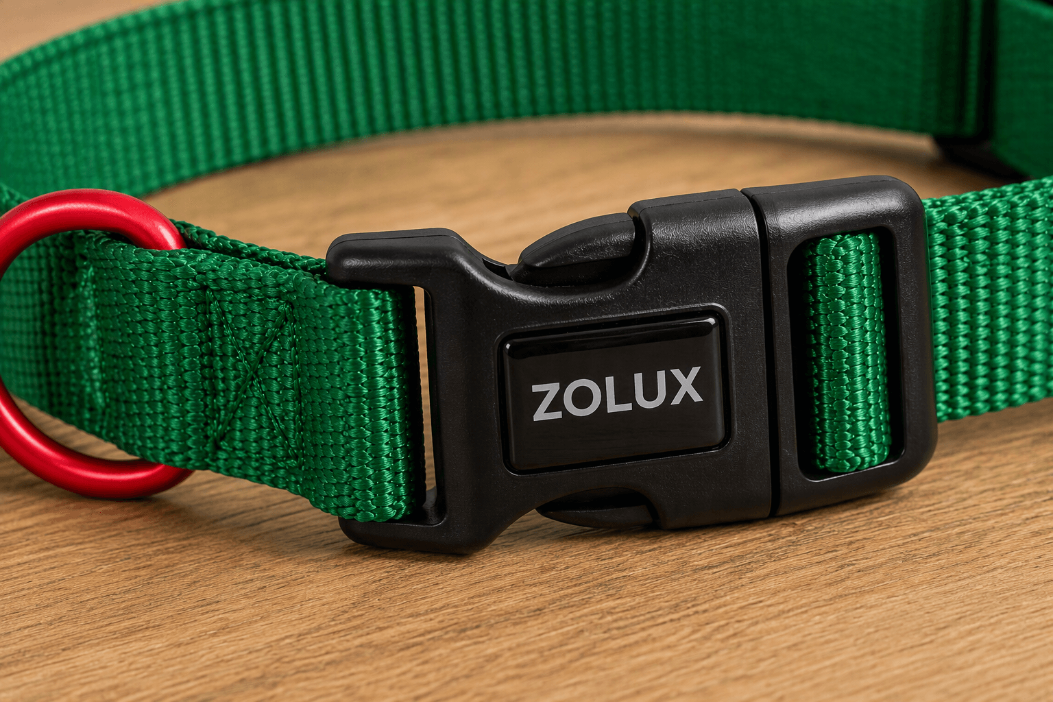 ZOLUX Klassisches Nylon-Hundehalsband, 26–39 cm, 15 mm, grün – Bild 5
