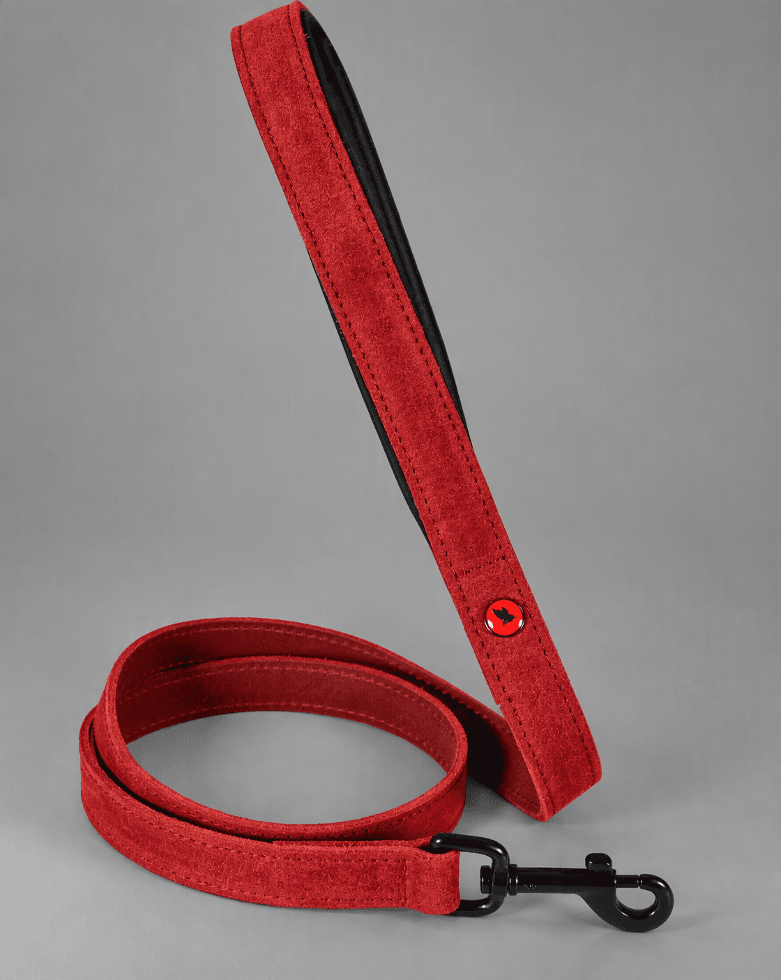 ZOLUX Komfort-Lederleine für Hunde, 1 m, 15 mm, rot – Bild 8