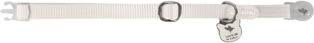 ZOLUX CLASSIC Katzenhalsband mit Anhänger, 20–30 cm, creme – Bild 2