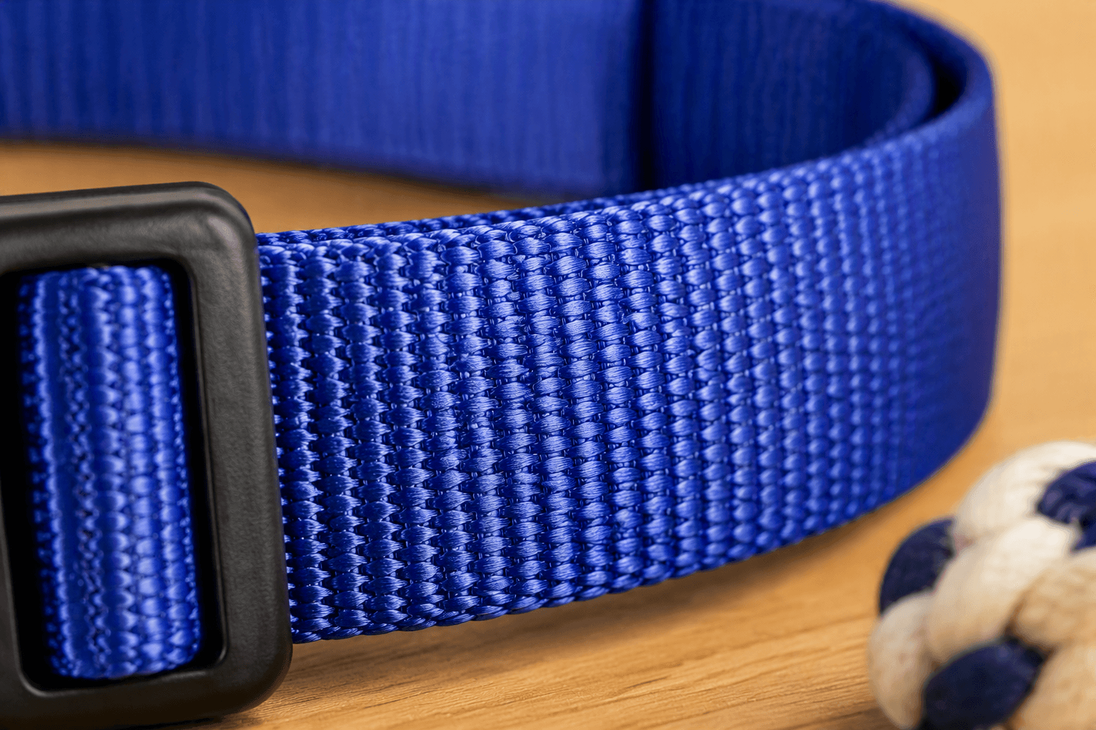 ZOLUX Klassisches Nylon-Hundehalsband, 21–36 cm, 10 mm, marineblau – Bild 6