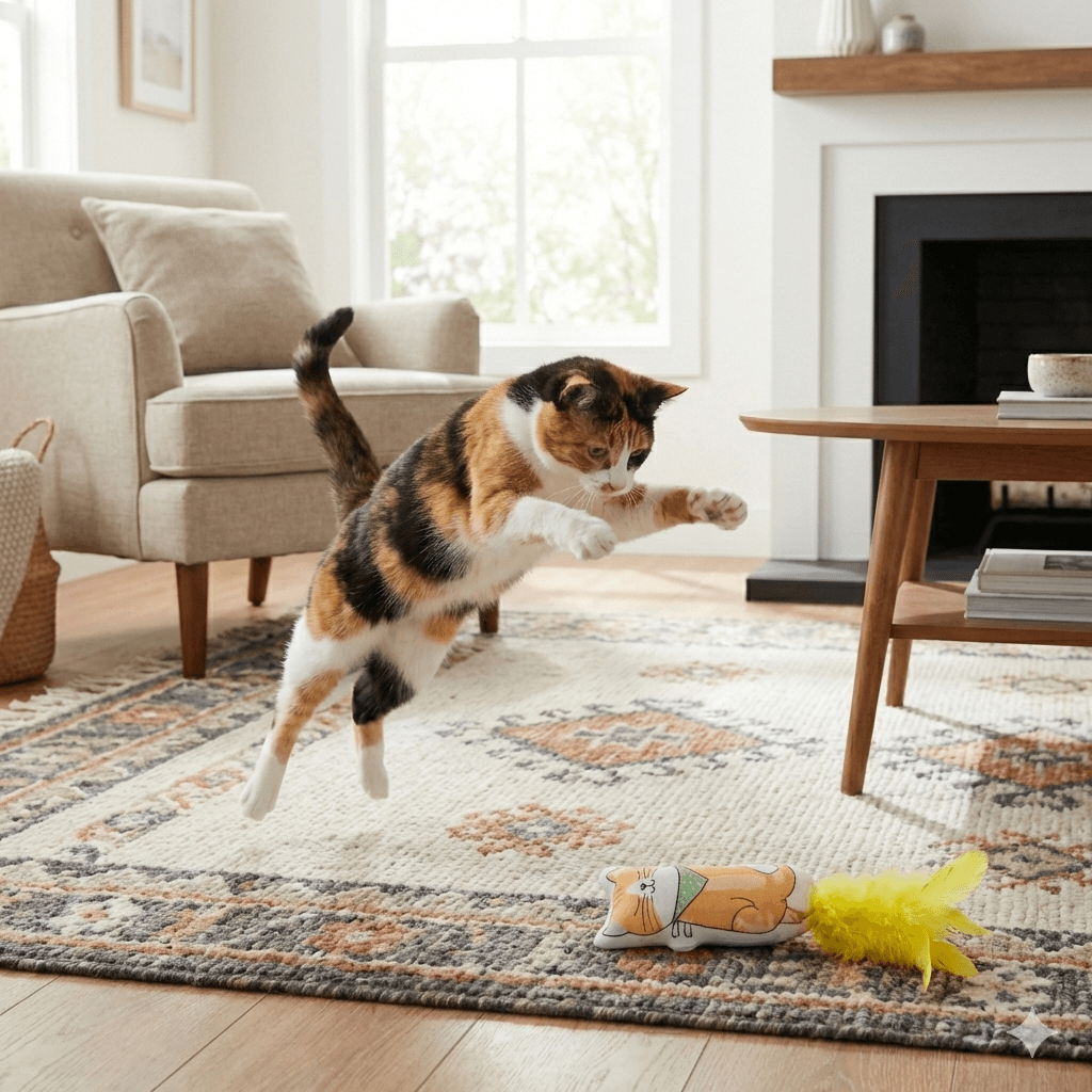 ZOLUX CHATOUILLE Katzenspielzeug, Katze mit Federn und Katzenminze, Bandana, 13 cm – Bild 4