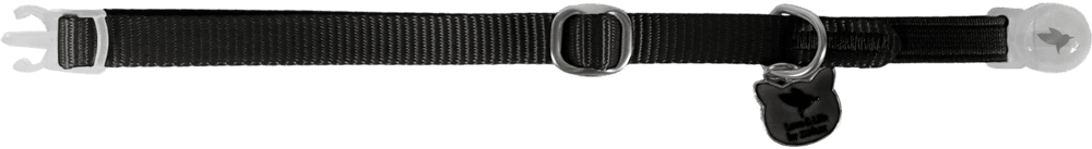 ZOLUX CLASSIC Katzenhalsband mit Anhänger, 20–30 cm, schwarz – Bild 4