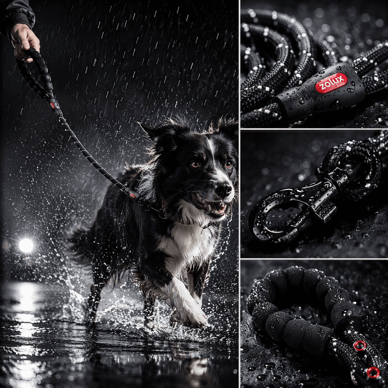 ZOLUX Seilleine für Hunde, 3 m, 13 mm, schwarz – Bild 13