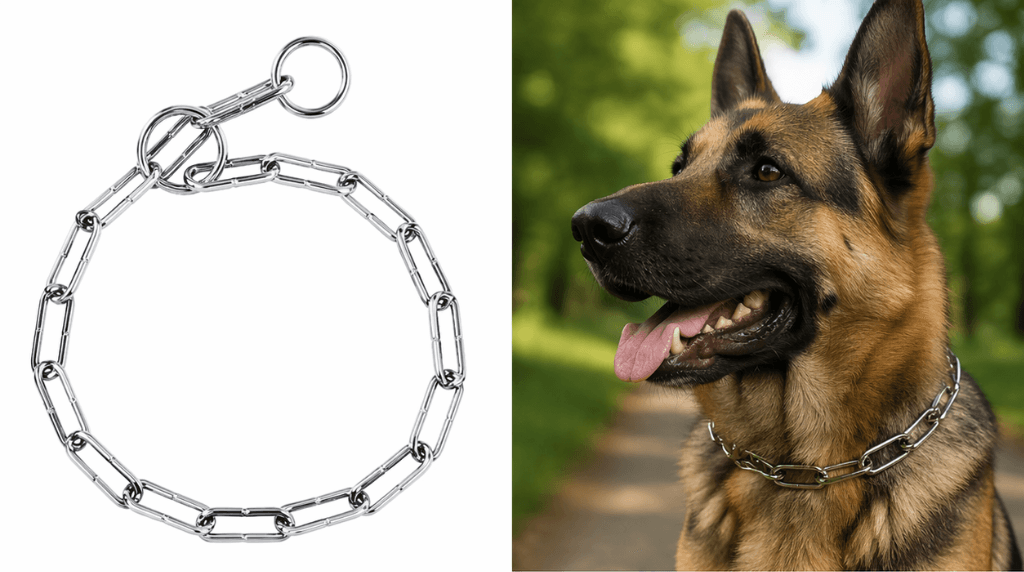 ZOLUX Metall-Würgehalsband für Hunde, 64cm – Bild 3