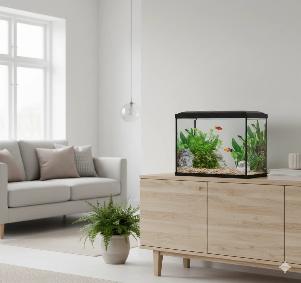 ZOLUX Aquarium INITIO 35 mit Kaskadenfilter 30 und LED, 18 l, schwarz + Gratis-Zubehör 352188+352192+352202+352217 – Bild 1