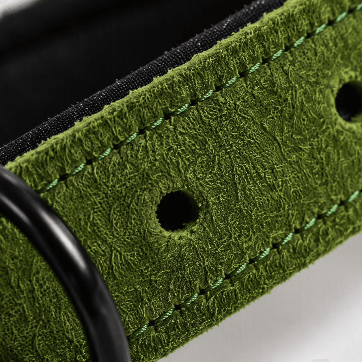 ZOLUX Komfort-Lederhalsband für Hunde, 63–74 cm, 30 mm, grün – Bild 6