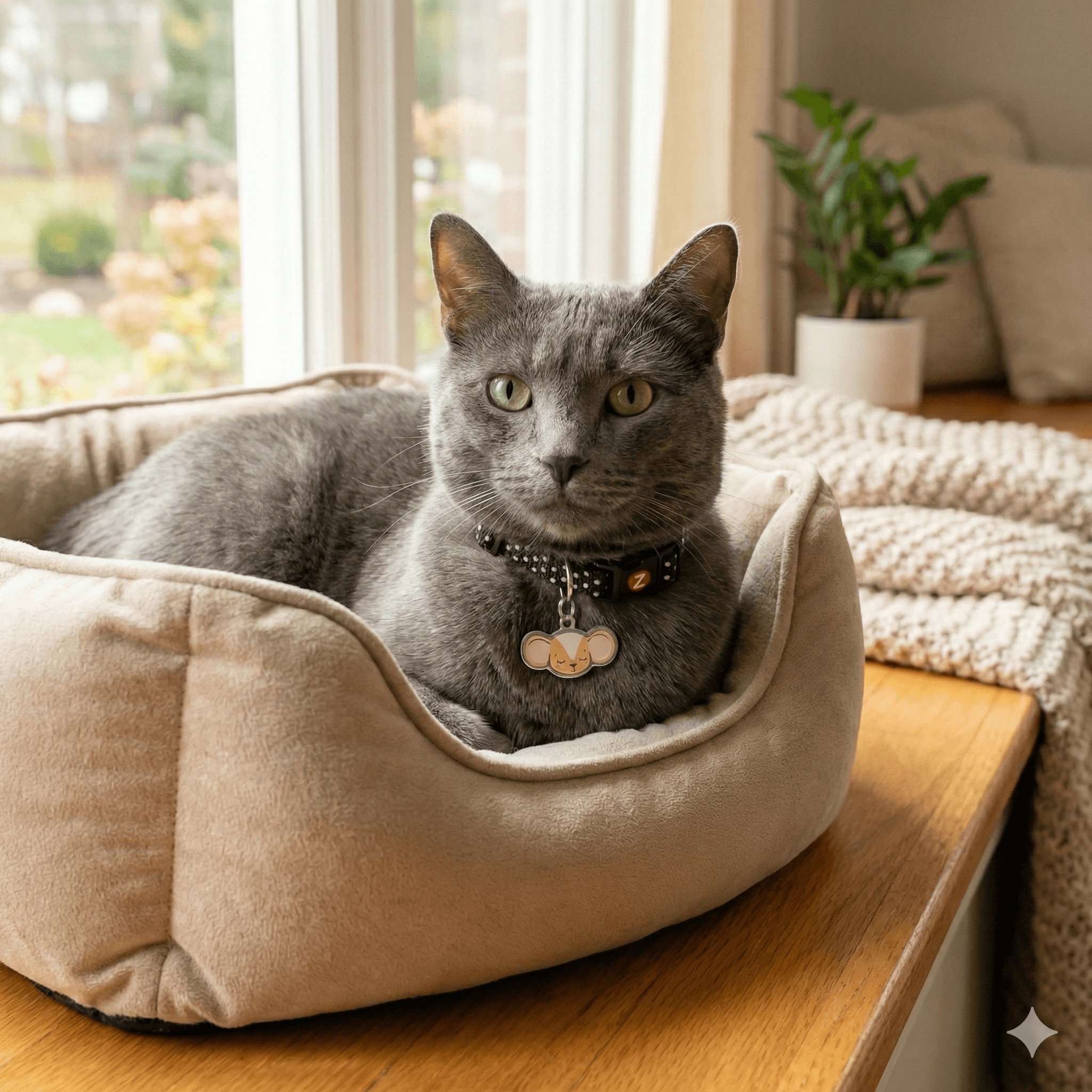 ZOLUX CHATOUILLE Katzenhalsband mit Maus-Anhänger, schwarz – Bild 3