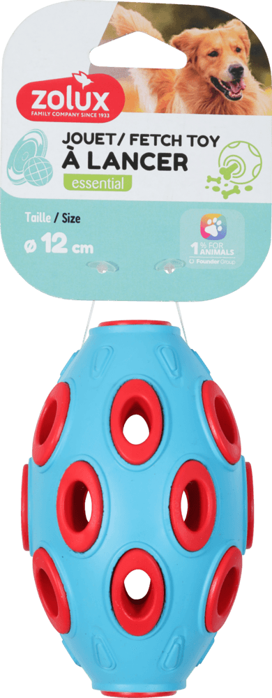 ZOLUX TPR-Leckerli-Ei für Hunde zum Apportieren, 12 cm – Bild 2