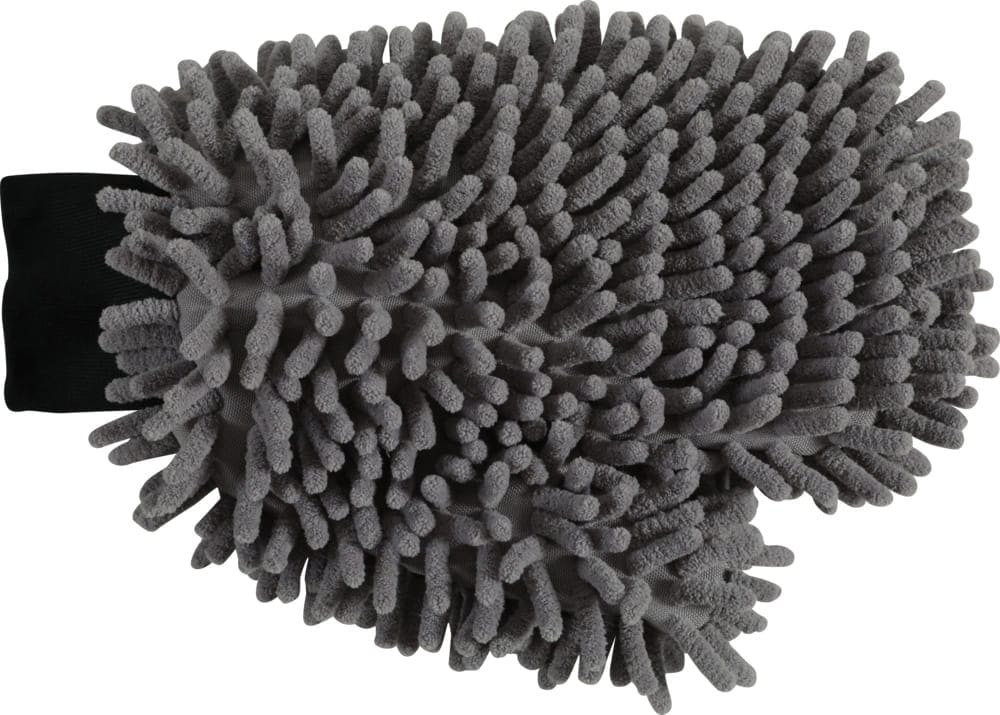 ZOLUX Mikrofaser-Handtuchmatte mit Handschuh zum Trocknen von Hunden, 100 × 70 cm, grau – Bild 5