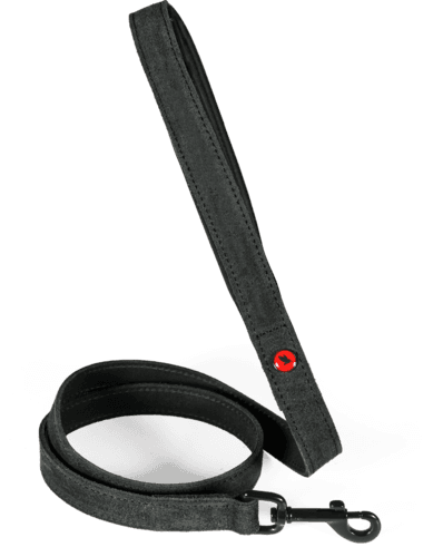 ZOLUX Komfort-Lederleine für Hunde, 1 m, 15 mm, schwarz – Bild 2