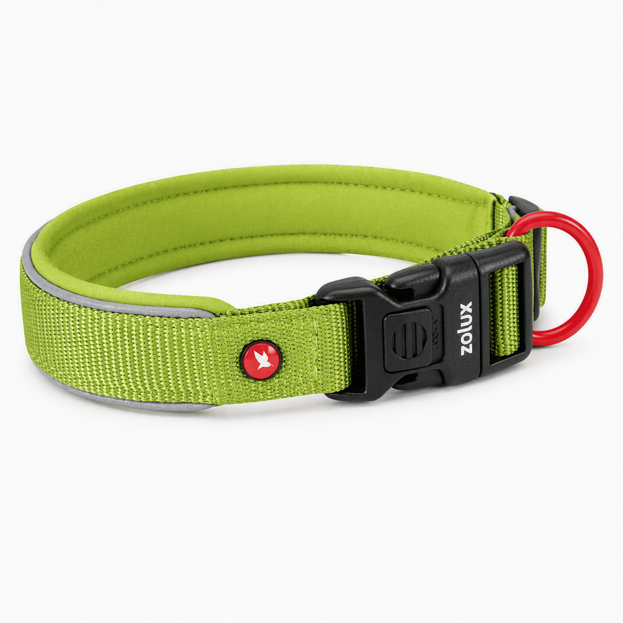 ZOLUX Premium-Nylon-Hundehalsband, Größe XXS, 25–30 cm, 15 mm, hellgrün – Bild 8