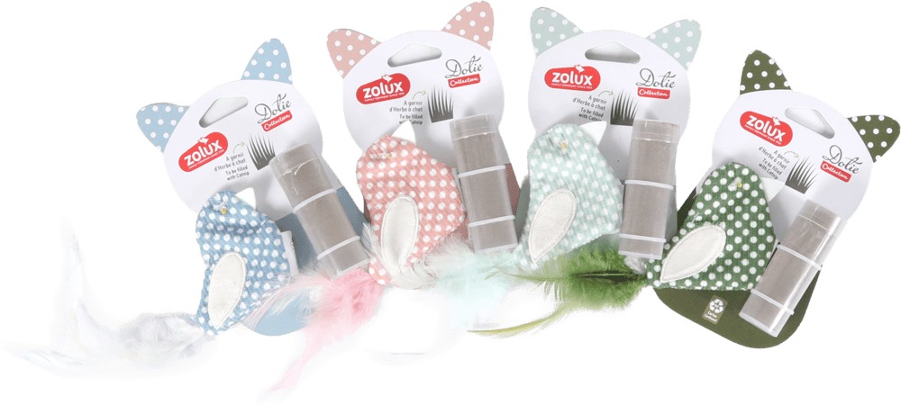 ZOLUX DOTIE Katzenspielzeug-Vogel mit Katzenminze-Einsatz, blau – Bild 2