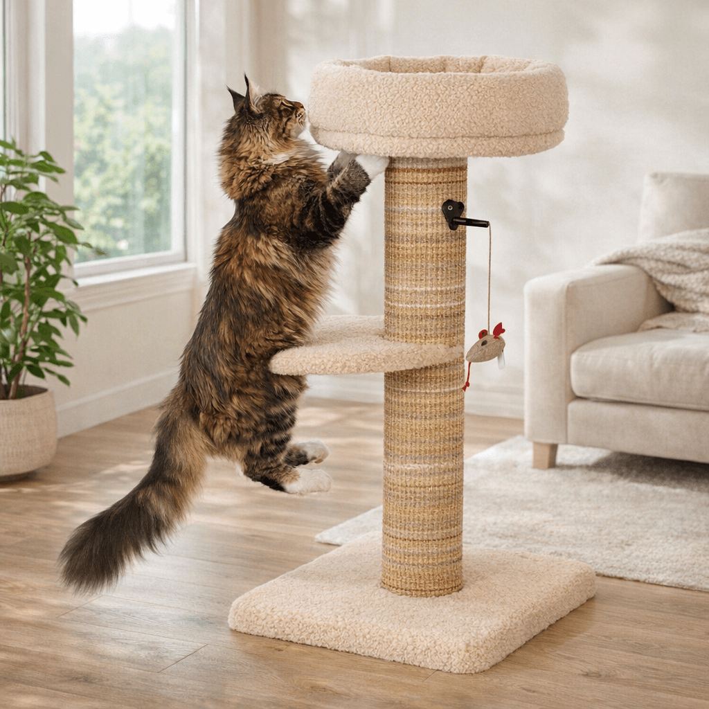 ZOLUX Kratzbaum für Katzen BOREAL, beige, 70 cm – Bild 13