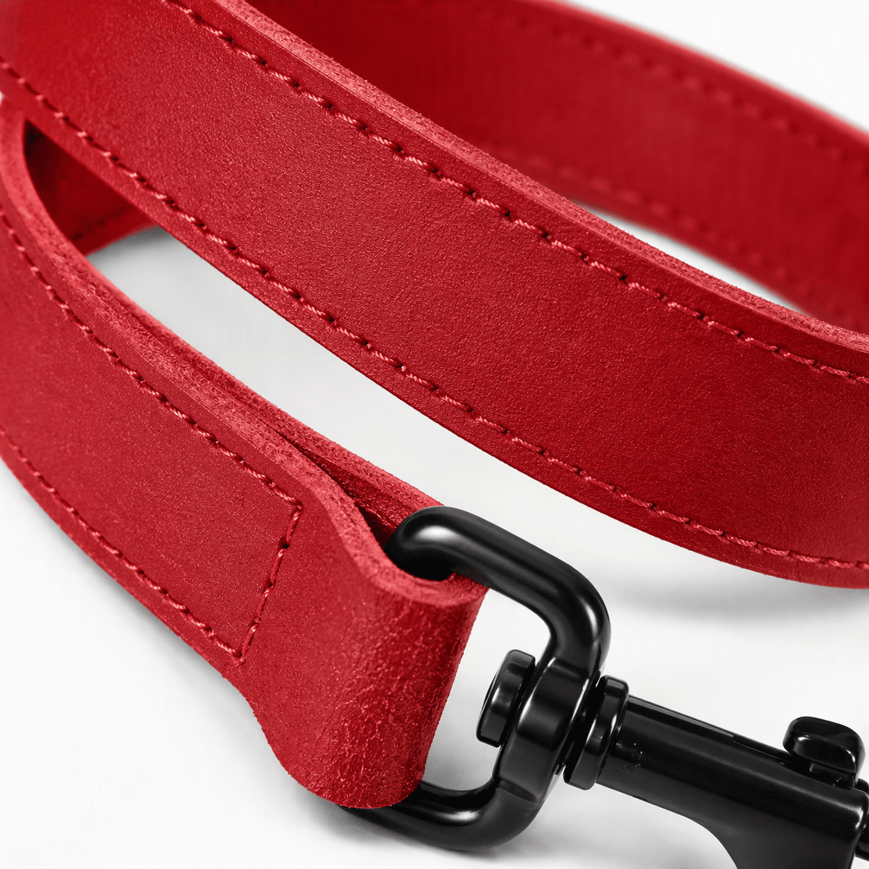 ZOLUX Klassische Lederleine für Hunde, 1 m, 20 mm, bordeauxrot – Bild 6
