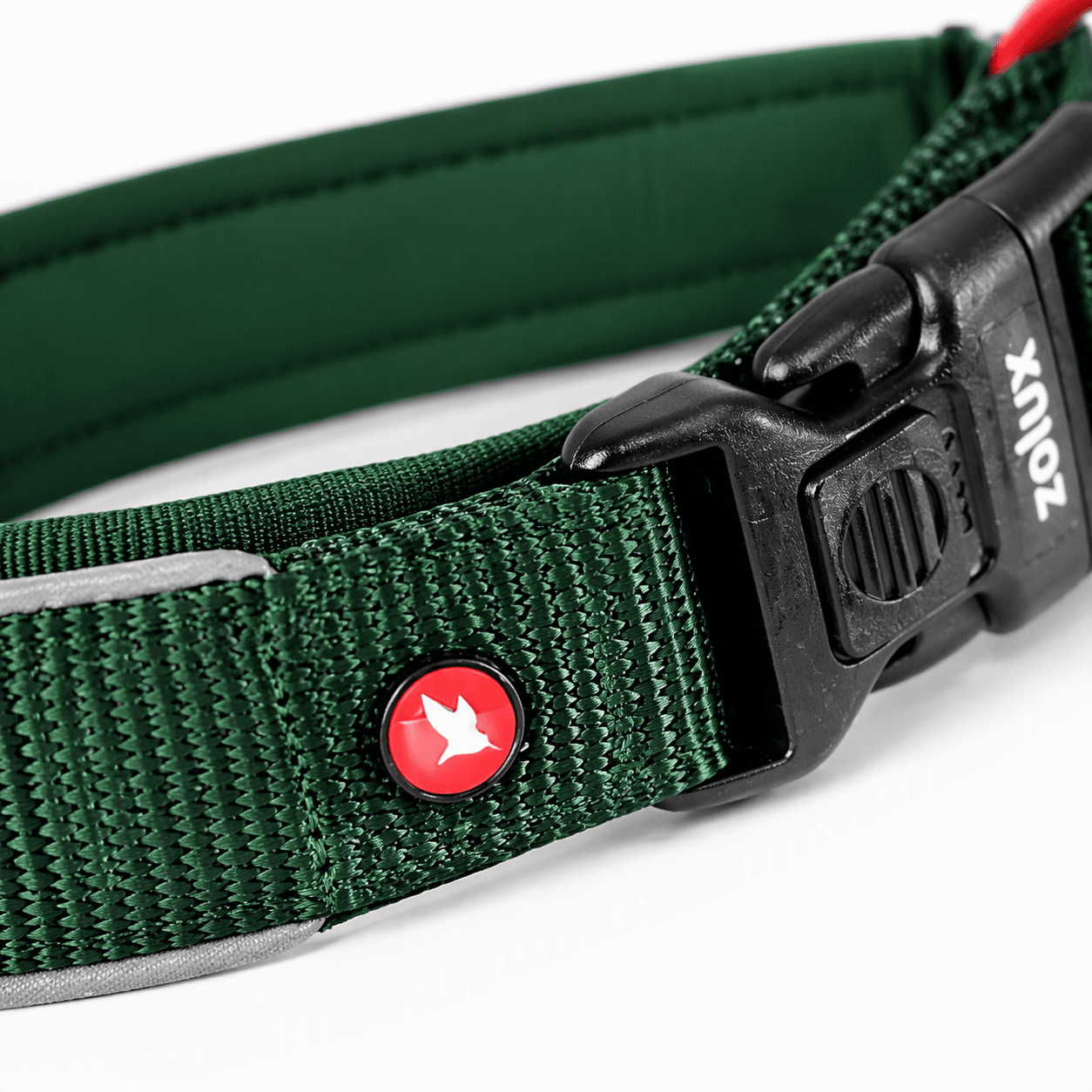 ZOLUX Premium-Nylon-Hundehalsband, Größe XS, 30–35 cm, 15 mm, grün – Bild 5