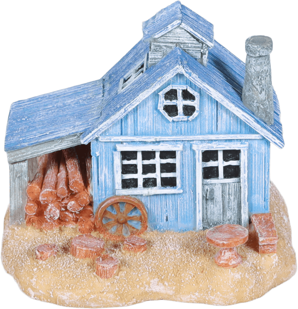 ZOLUX Aquariendekoration RIVAGE 2 Haus 10 x 9,5 x 13,3 cm – Bild 2