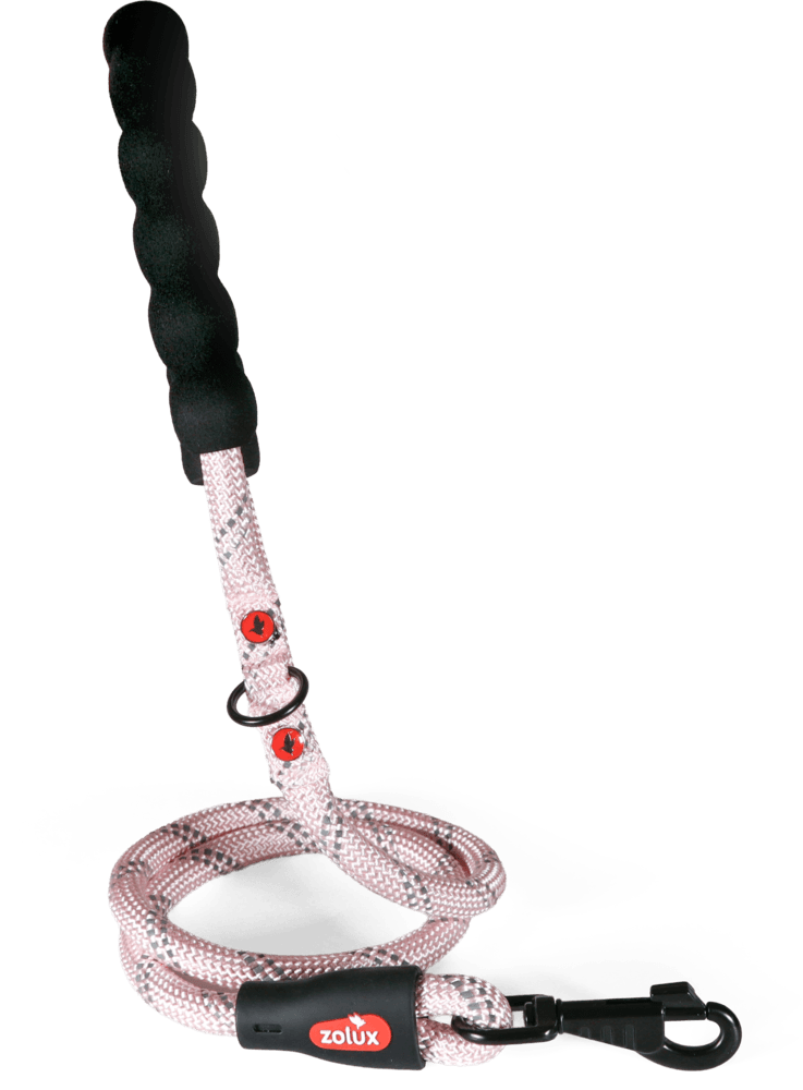 ZOLUX Seilleine für Hunde, 6 m, 13 mm, rosa – Bild 3