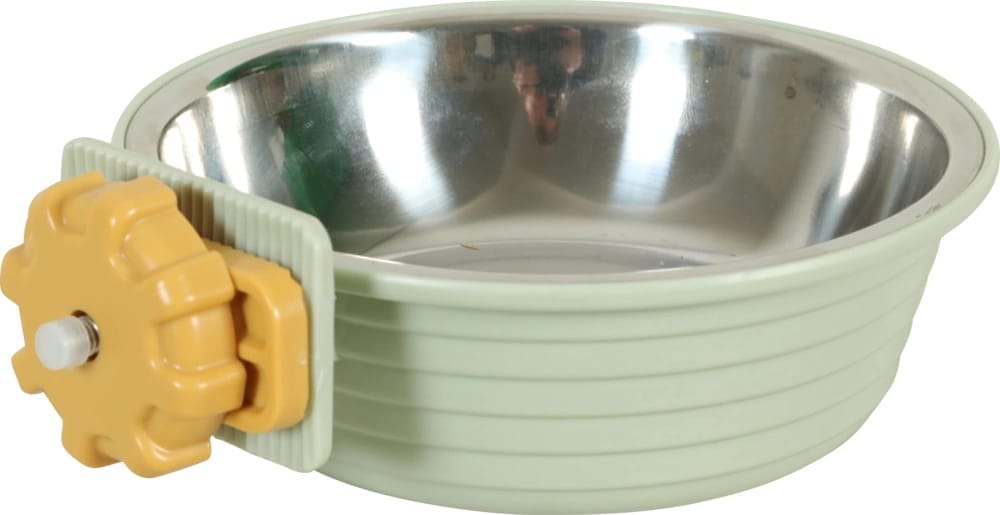 ZOLUX COSY Befestigungs-Futternapf für Kaninchen und Meerschweinchen 350 ml, grün – Bild 1