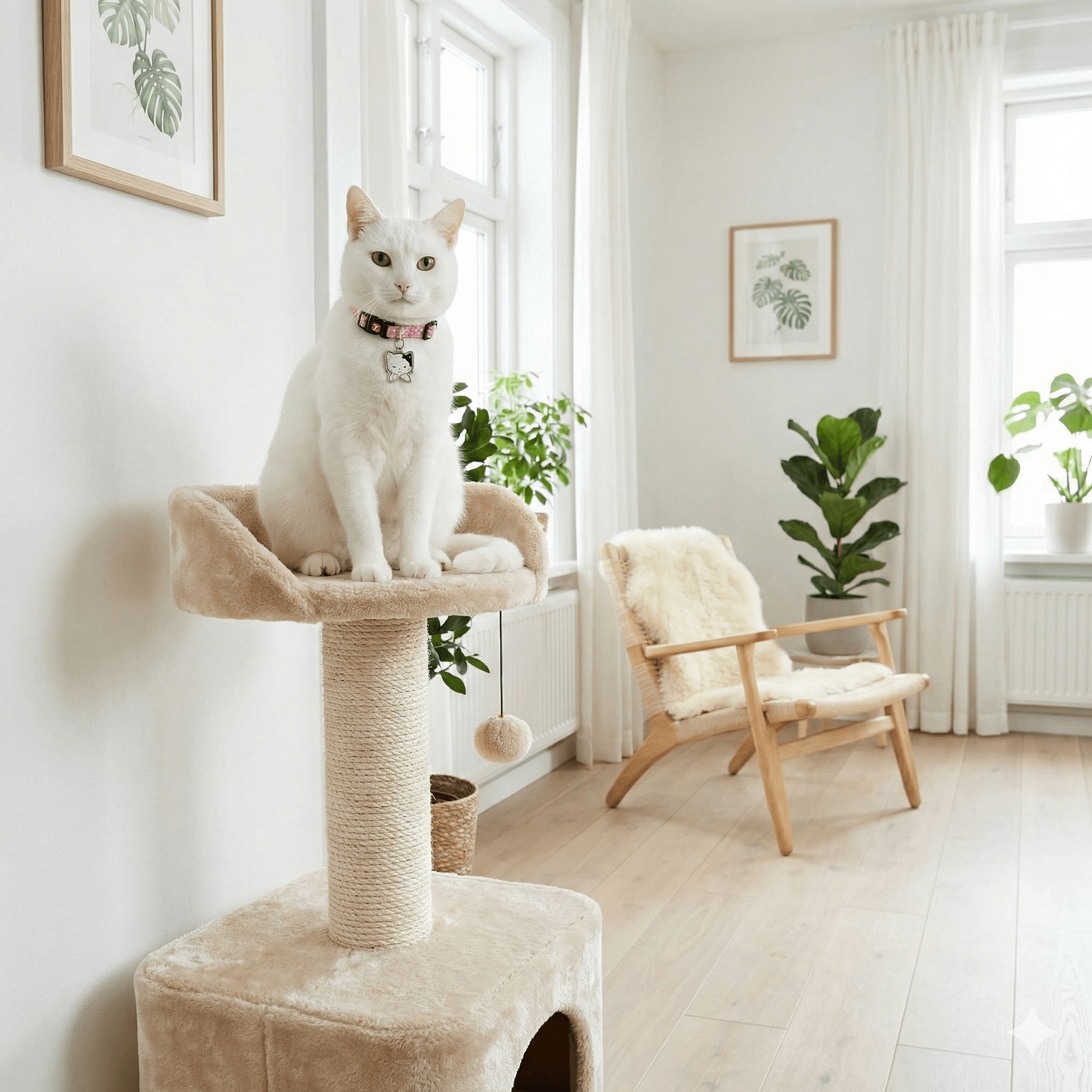 ZOLUX CHATOUILLE Katzenhalsband mit Katzen-Anhänger, rosa – Bild 6