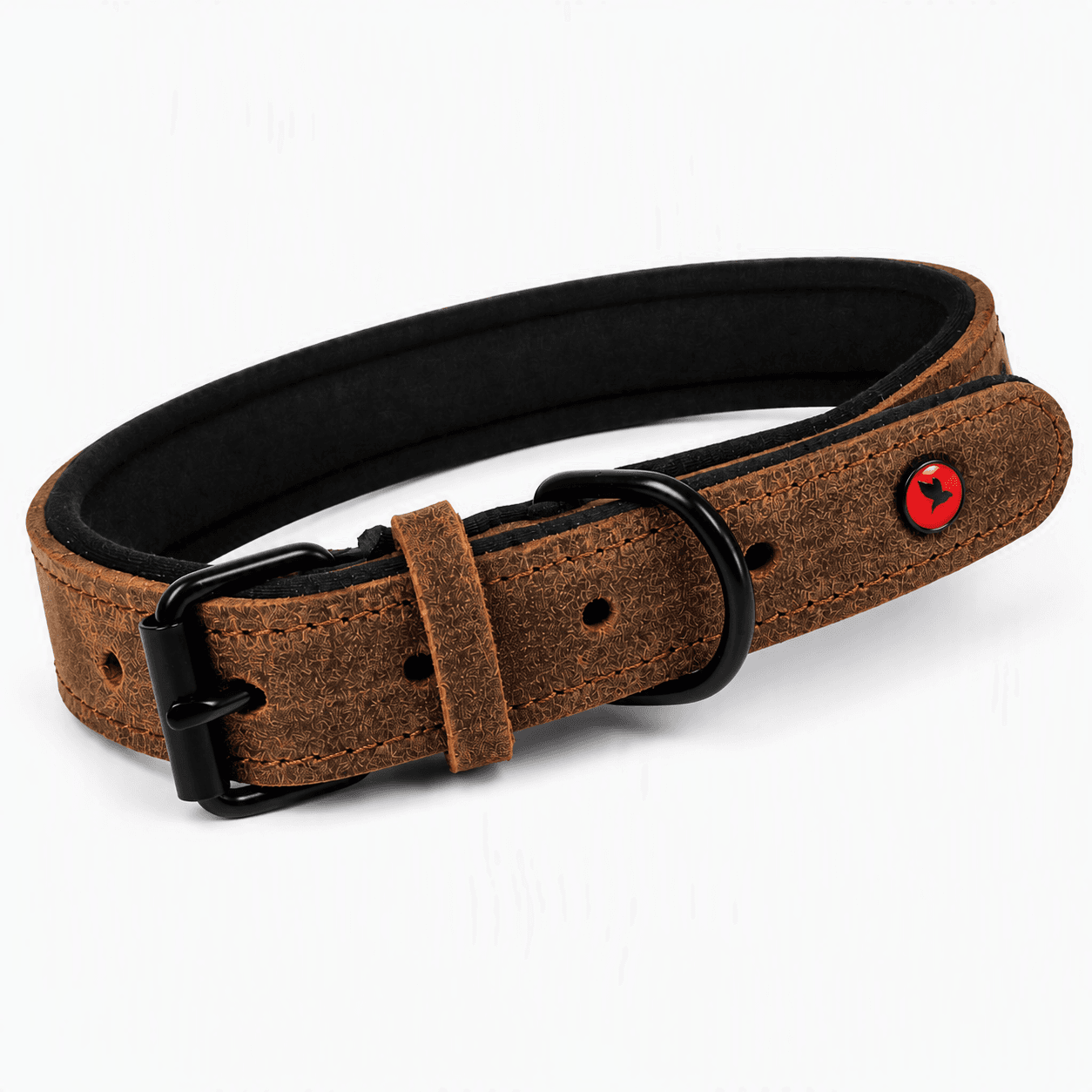 ZOLUX Komfort-Lederhalsband für Hunde, 41–53 cm, 25 mm, braun – Bild 16
