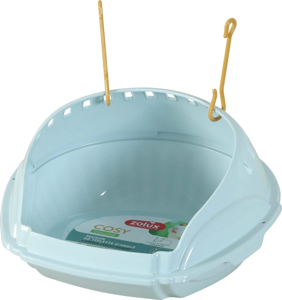 ZOLUX COSY Ecktoilette für Meerschweinchen, blau – Bild 2