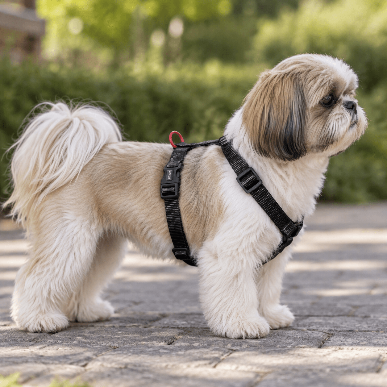 ZOLUX Klassisches Nylon-Hundegeschirr, 27–42 cm, 15 mm, schwarz – Bild 4