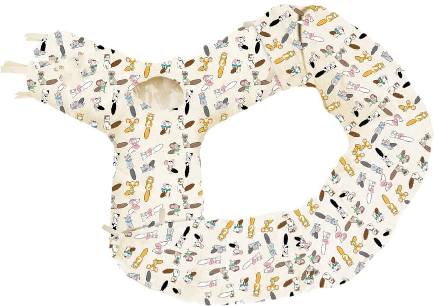 ZOLUX CHATOUILLE Y-Katzentunnel mit Katzen- und Mäusemotiv, 40 x 29 x 7 cm – Bild 2
