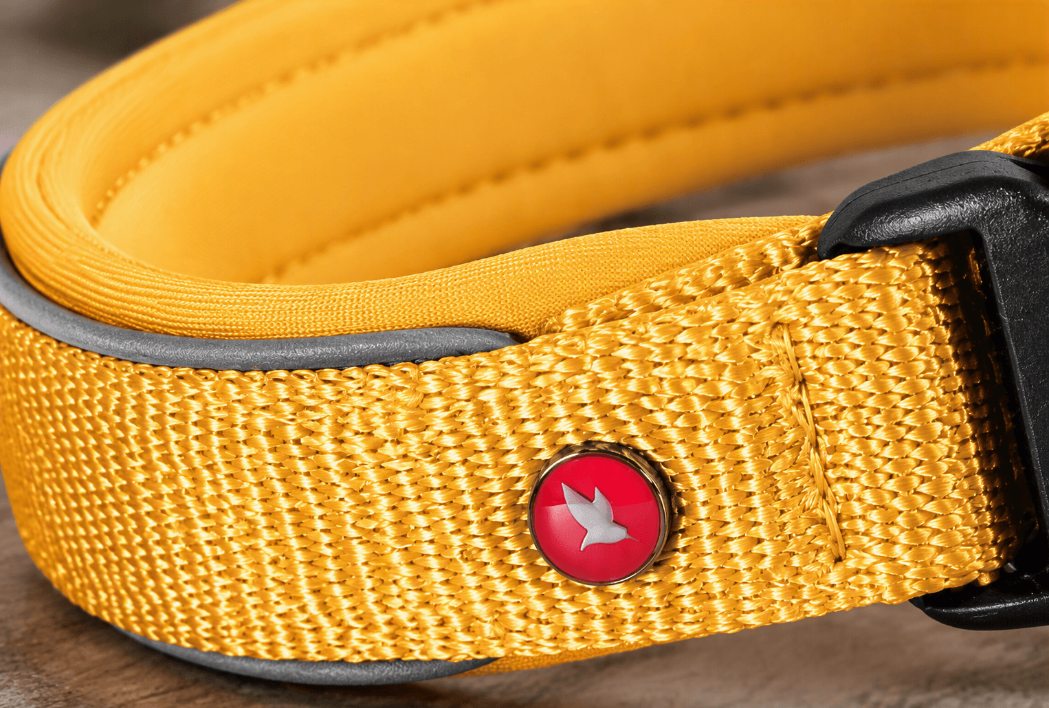 ZOLUX Premium-Nylon-Hundehalsband, Größe L, 45–50 cm, 25 mm, gelb – Bild 6