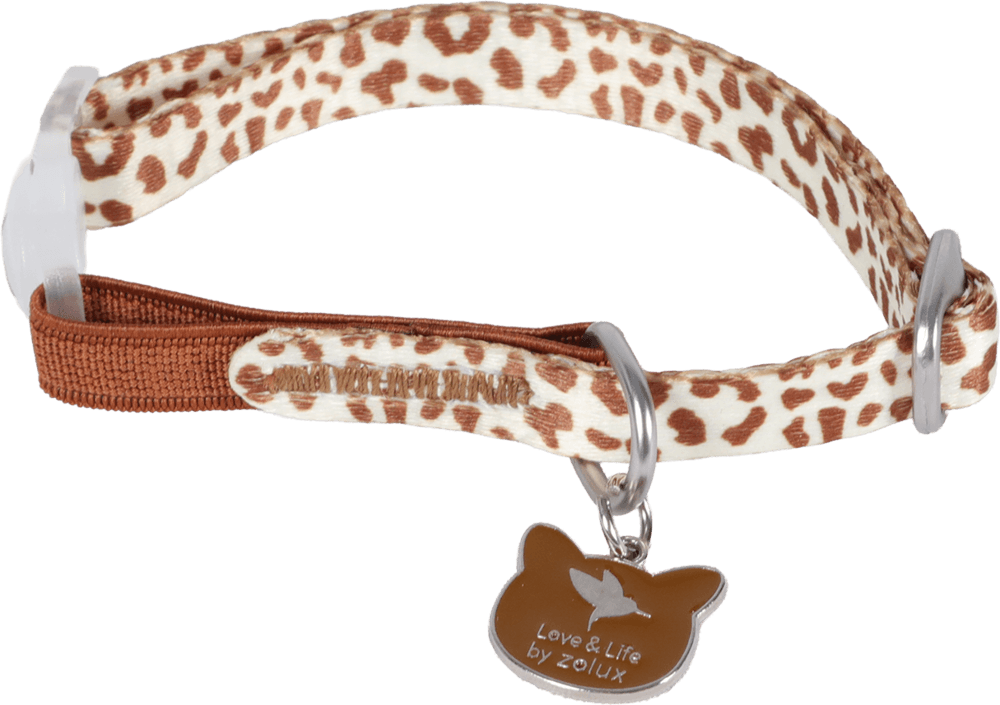 ZOLUX WILD Katzenhalsband mit Anhänger, 20–30 cm, mokka – Bild 2