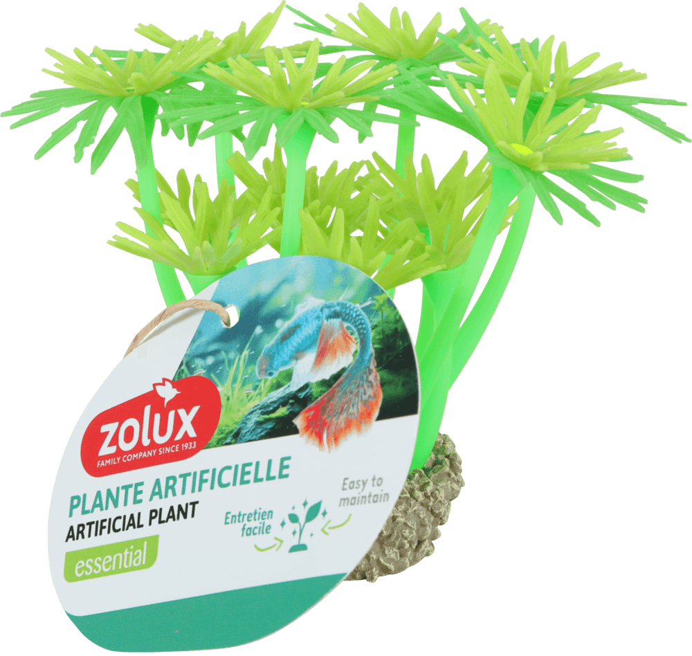 ZOLUX Aquariendekoration FLOWERS 1 grün fluoreszierend – Bild 2