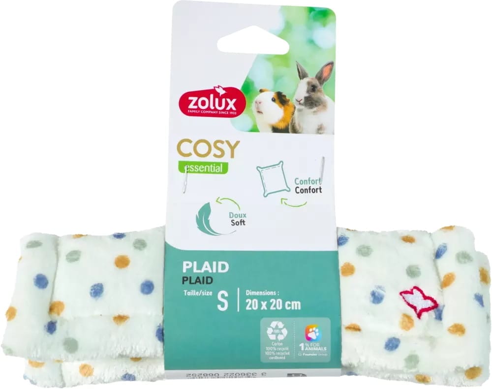 ZOLUX COSY Mini-Decke für Kaninchen und Meerschweinchen 20 × 20 cm – Bild 1
