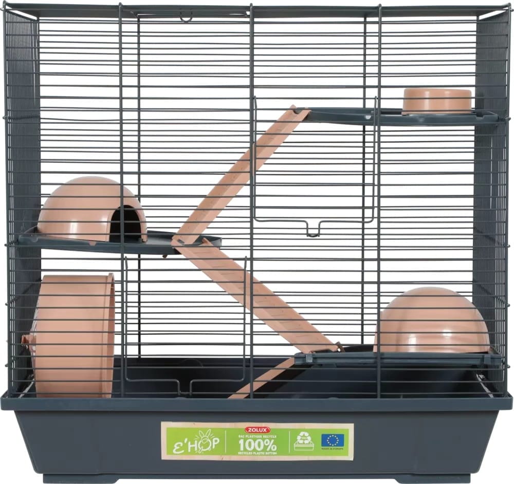ZOLUX Käfig für Hamster EHOP 50 cm, dreistöckig, Farbe rosa – Bild 2