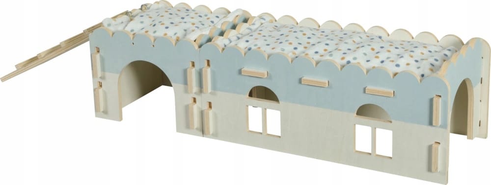 ZOLUX COSY Holzhaus für Meerschweinchen und Rennmäuse, 21 × 21 × 16 cm – Bild 7