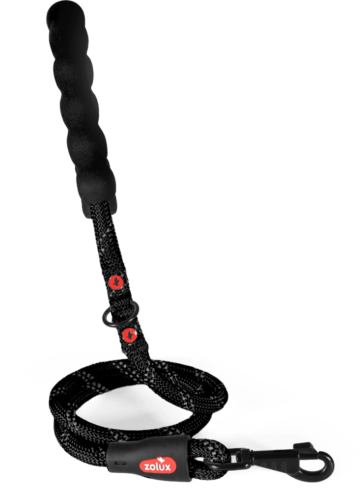 ZOLUX Seilleine für Hunde, 1,2 m, 13 mm, schwarz – Bild 7