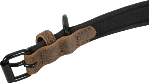 ZOLUX Komfort-Lederhalsband für Hunde, 63–74 cm, 30 mm, braun – Bild 5