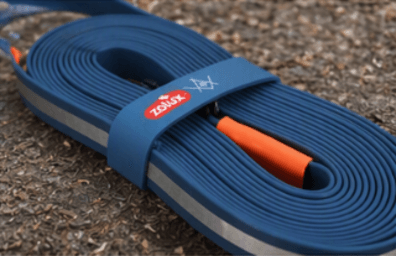 ZOLUX Flache Silikon- Hundeleine für BIVOUAK blau 15m – Bild 8