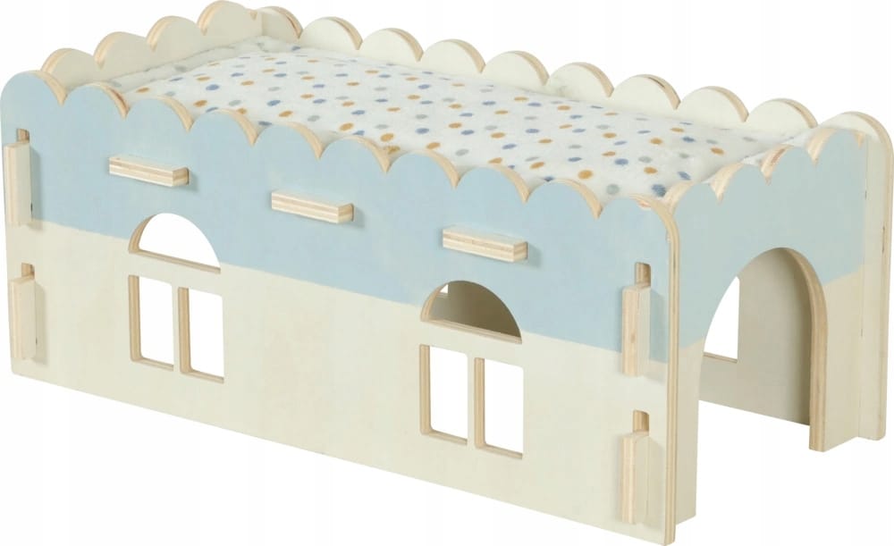 ZOLUX COSY XL Holzhaus für Meerschweinchen und Rennmäuse 21 × 40 × 16 cm – Bild 1
