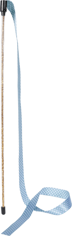 ZOLUX DOTIE Katzenspielangel mit Bändern, blau, 80 cm – Bild 3