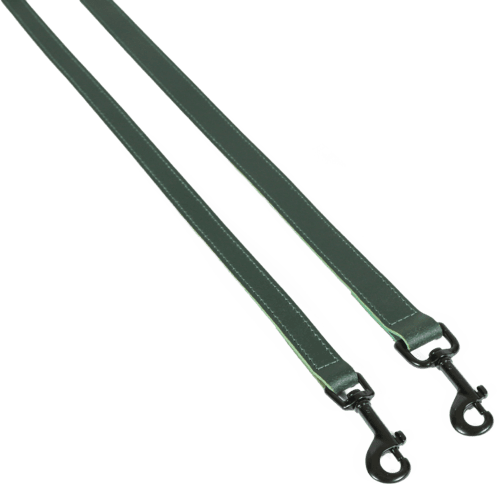 ZOLUX Klassische Lederleine für Hunde, 1 m, 20 mm, grün – Bild 3